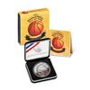 Image 1 : 2020 $1 Proof Basketball HOF Colorized Commemorative Silver Dollar Coin w/ COA & Box