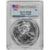 Image 1 : 1993 $1 American Silver Eagle Coin PCGS MS68 First Strikes