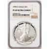 Image 1 : 1990-S Proof $1 American Silver Eagle Coin NGC PF69 Ultra Cameo