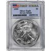 Image 1 : 1999 $1 American Silver Eagle Coin PCGS MS68 First Strikes