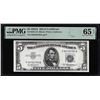 Image 1 : 1953A $5 Silver Certificate Note Fr.1656 PMG Gem Uncirculated 65EPQ