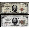 Image 1 : Lot of (2) 1929 $10/20 Federal Reserve Bank Notes New York