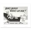 Image 1 : Looney Tunes "What's Up Doc - Bugs Bunny" Limited Edition Giclee on Paper