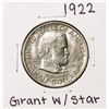 Image 1 : 1922 Grant with Star Memorial Commemorative Half Dollar Coin