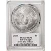 Image 2 : 2020 $1 American Silver Eagle Coin PCGS MS70 First Day Of Issue Cleveland Signature