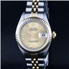 Image 1 : Rolex Ladies Two Tone Champagne Roman Datejust Wristwatch