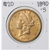 Image 1 : 1890-S $20 Liberty Head Double Eagle Gold Coin