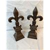 Image 1 : 2 Cast Iron Fleur de Lis