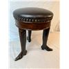 Image 1 : 3 Legged Stool with Metal Legs And Boot Feet