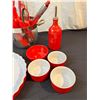 Image 2 : Large Assortment of Red Kitchenware