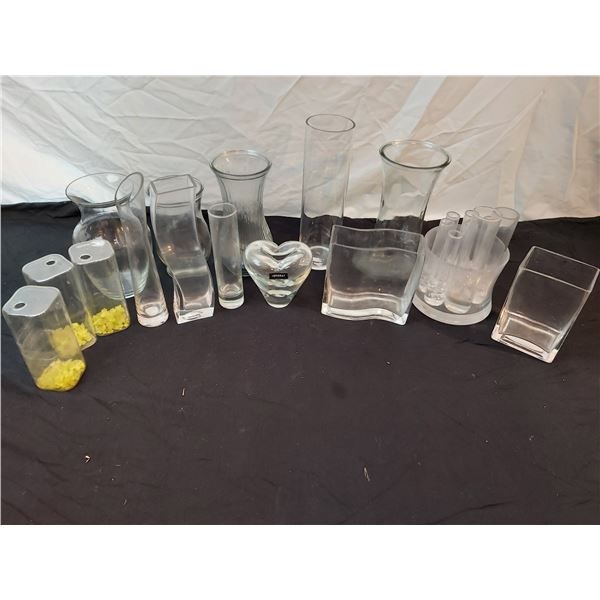 Assorted Glass Vases