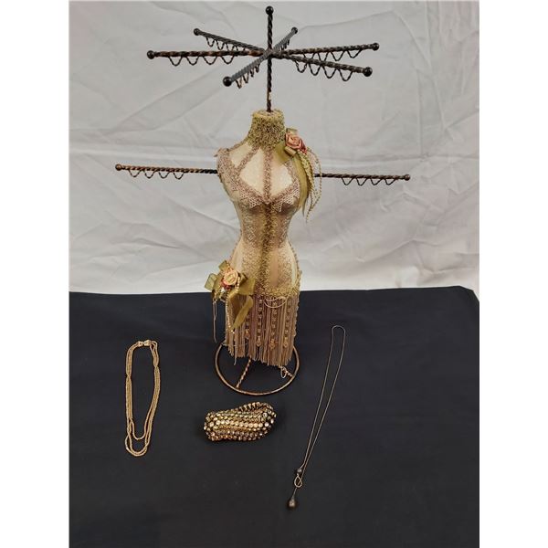 Jewelry Stand With Costume Jewelry