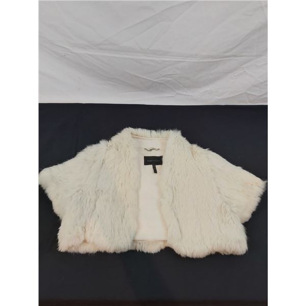 BCBC Maxazria Dyed Rabbit Fur Shrug