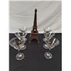 Image 1 : Paris Themed Stemware and Candle Holder