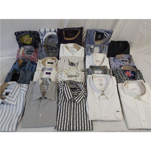 Large Assortment of Mens Dress Shirts