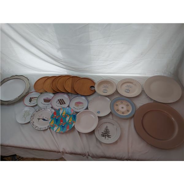 Assorted Decorative Plates