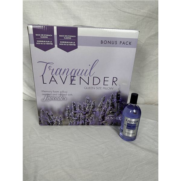 New in Box - Tranquil Lavender Queen Size Pillows