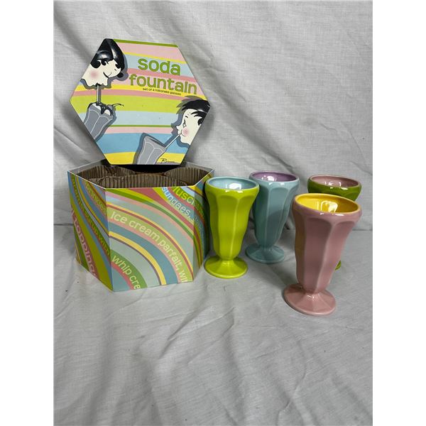 Rosanna Set of 4 Milkshake Glasses