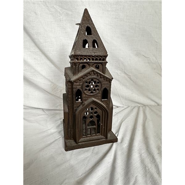 Cast Cathedral Candle Holder