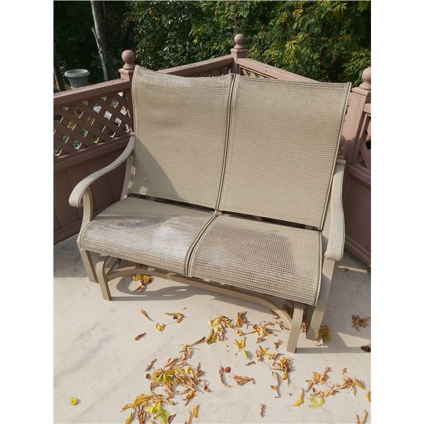 Outdoor Rocking Loveseat