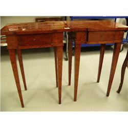 Pair Inlaid Night Stands