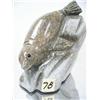 Image 1 : Seal On Rock Soapstone  11" E.S.