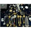 Image 2 : Lot of Estate Rings, Spoons, Keys, Necklace Watches, Glasses, Pins