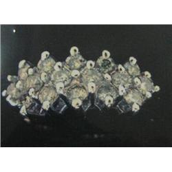 14 K Yellow Gold Dinner Ring Accented with approx 1 cts full cut diamonds. Replacement cost $1,735.0