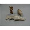 Image 1 : Imported Carved Bone Angel, Seal & Salmon  6.5"
