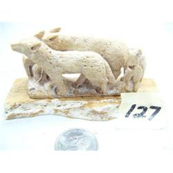 Wolves, Bone Imported 3"  2 Each