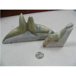 Soap Stone 2 Seals, 1 Whale 2 Each