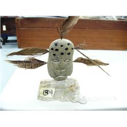 Soapstone Spirit Mask 7"