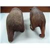 Image 4 : Lot of 2 Imported Carved Wood Bear  9"    (1)