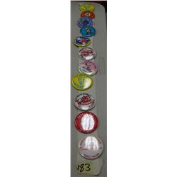 Lot of: Fur Rondy Booster Buttons  7