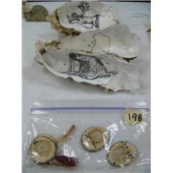 Lot of: Carved Horn Spirit Masks R.V. Avessuk