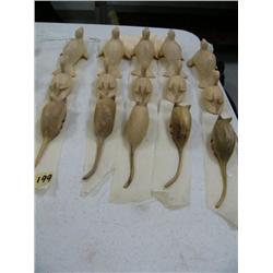 Imported Wooden carved Seal/Duck/Shrew     group of 3