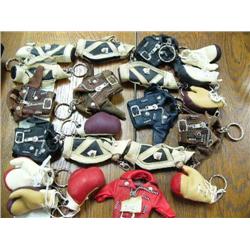 Lot of: Leather Key Chains