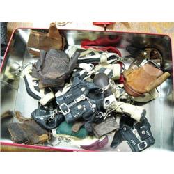 Lot of: Leather Key Chains