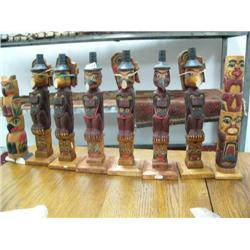Lot of: Imported Totem Poles, as is, and 1 Whale      (1)