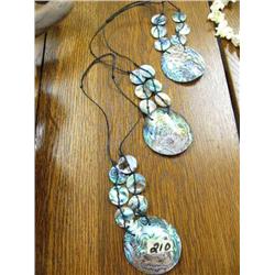 Lot of: Abalone Necklaces - 3