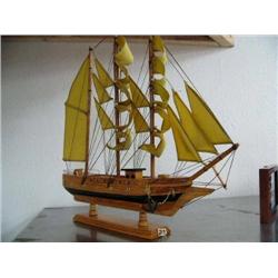 3 Masted Sailboat, Black Strip 18"
