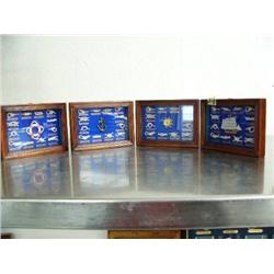 Lot of 4 Framed Knots