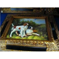 Lot of: 4 Oil Paintings, Cat/Ducks