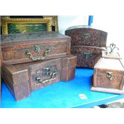 Lot of: 5 Decorative Boxes