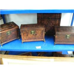 Lot of: 4 Decorative Boxes