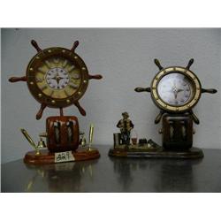 Lot of: 2 Nautical Clocks