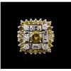 Image 2 : 14KT White Gold 2.93 ctw Diamond Ring