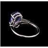 Image 3 : 14KT White Gold 3.35 ctw Tanzanite and Diamond Ring