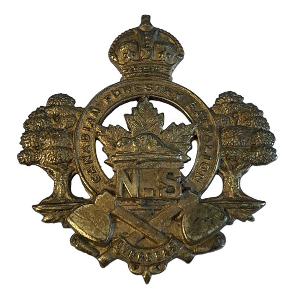 WW1 CEF Nova Scotia Forestry Company Cap Badge
