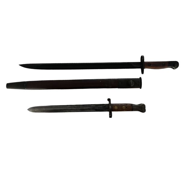 Lot of 2 Military Bayonets